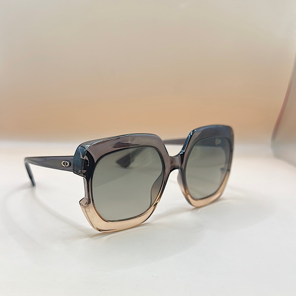 Dior Ombre Square Gradient Sunglasses - Gray to Beige